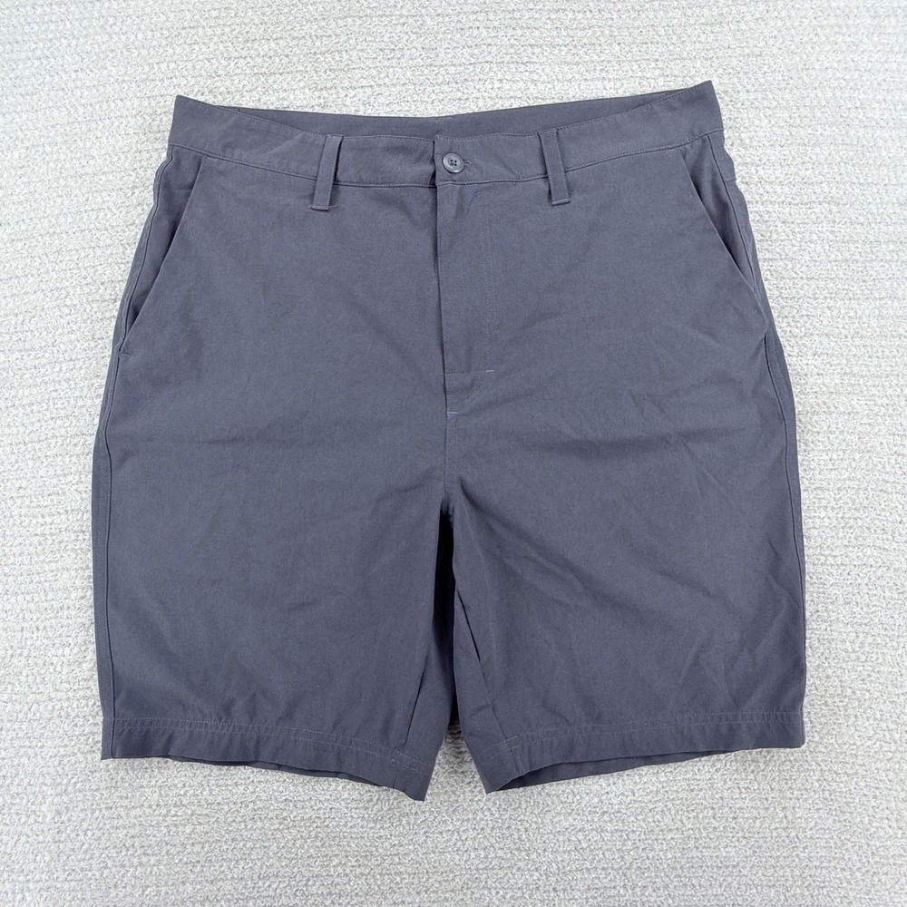 SAXX Go To Town 2N1 Shorts Mens 32 Gray BallPark Pouch Lined Stretch Golf